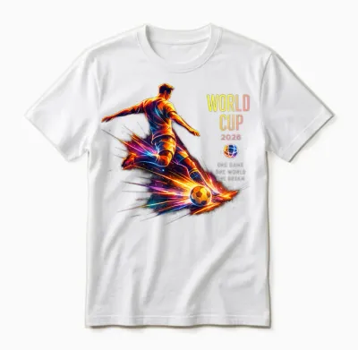 Fußball - Wm 2026 One Game World Dream, Farbig Unisex T-Shirt - White