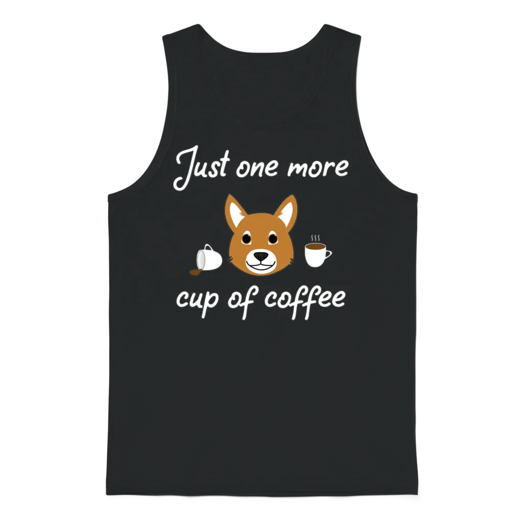 Funny Coffee Unisex Tank Top - Black