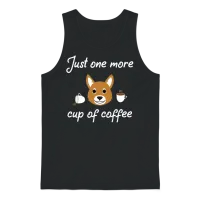 Funny Coffee Unisex Tank Top - Black – 1