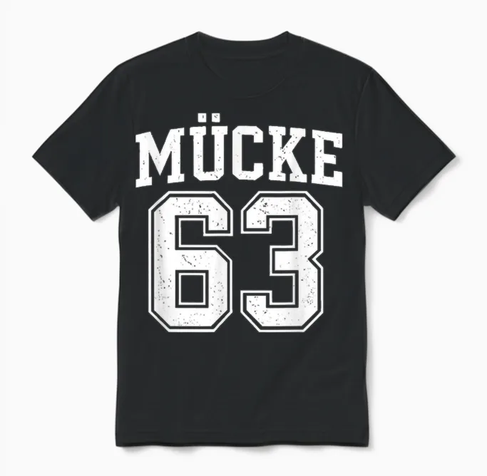 Mücke 63 Vintage Retro Cult Design Unisex T-Shirt in Black