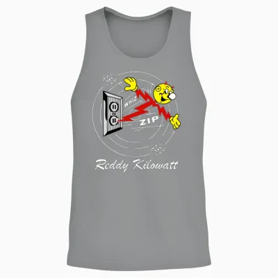Reddy Kilowatt Electric Unisex Tank Top - Sport Grey