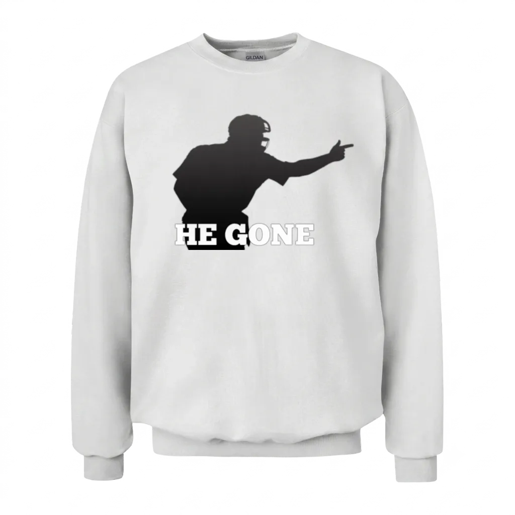 Umpire Strike 3 Unisex Sweatshirt - White