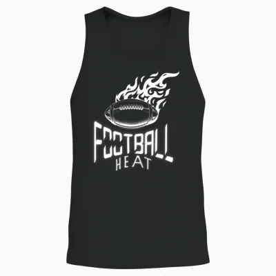 'football Heat' Fire Football Gd Unisex Tank Top - Black