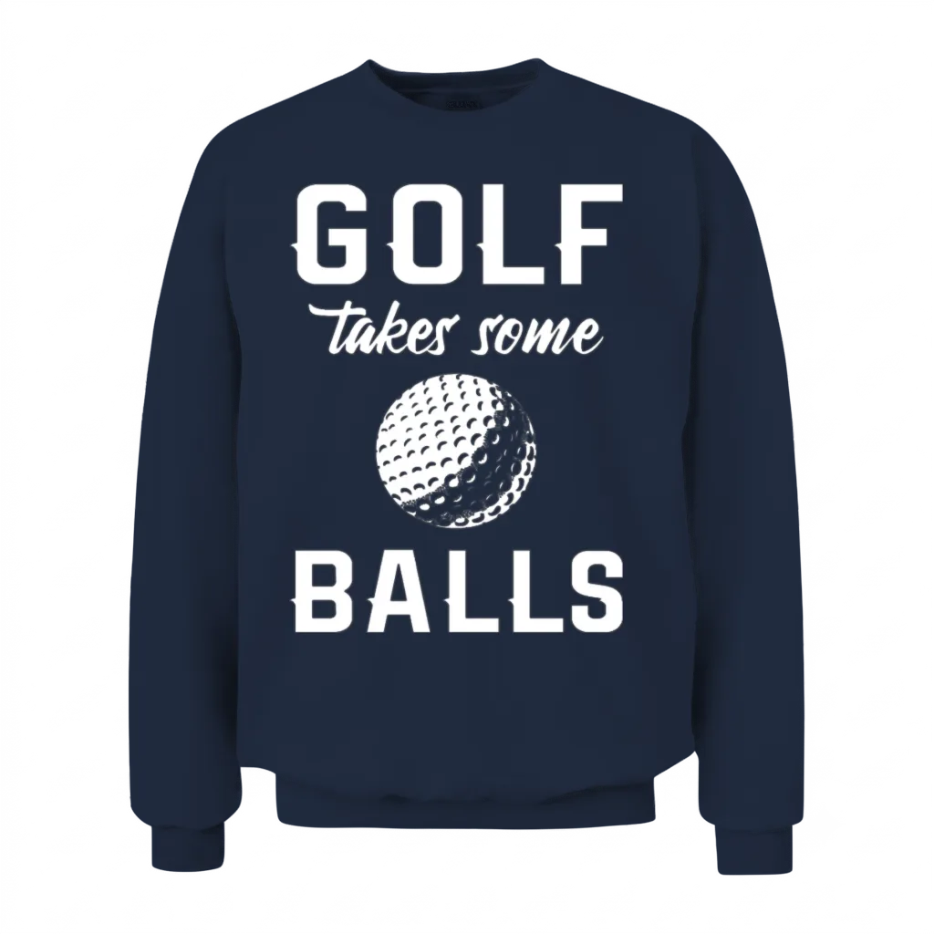 Funny Golfer Golf Unisex Sweatshirt - Navy