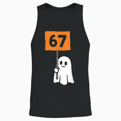 67 Meme Humor 6-7 Funny Six Seven Halloween Unisex Tank Top - Black