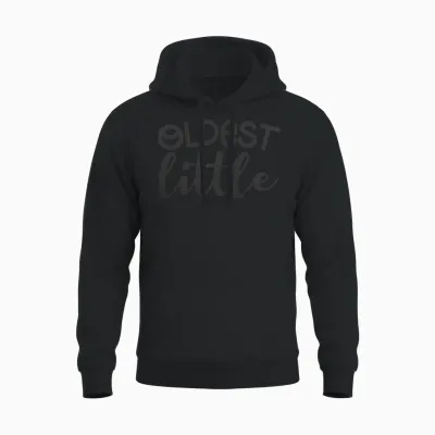Oldest Little Unisex Hoodie - Black
