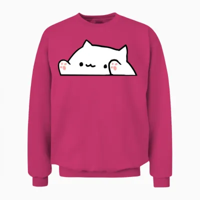 Bongo Cat Unisex Sweatshirt - Heliconia