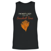 Conch Seashells Collector Beachcomber Sea Shell Unisex Tank Top - Black – 2