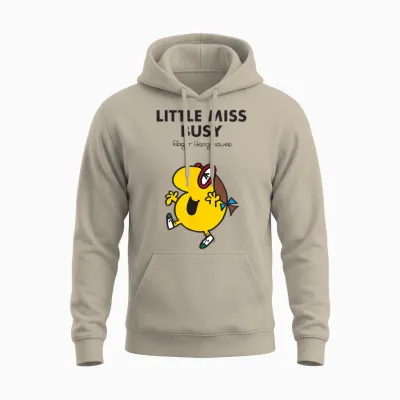 Mr. Men Little Miss Busy Unisex Hoodie - Sand