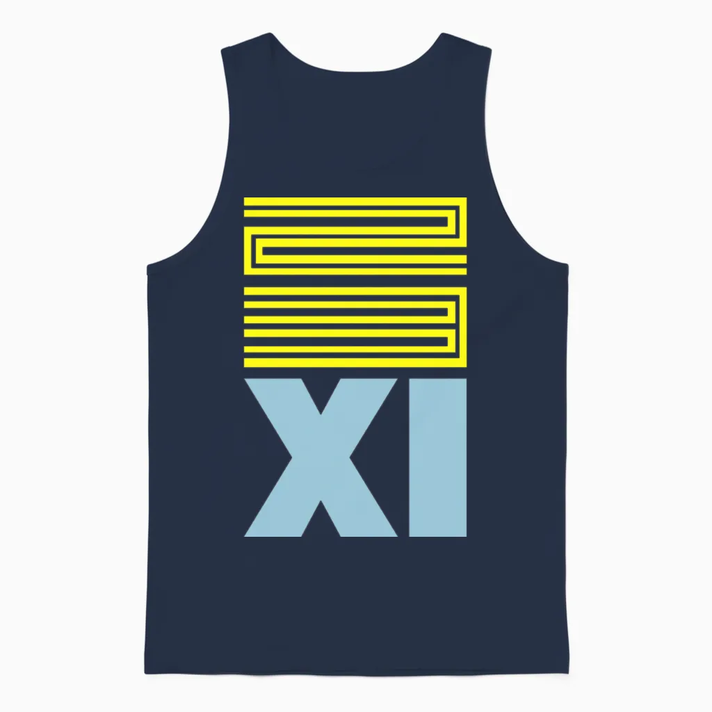 Gamma 23 Retro 11 Jordan Unisex Tank Top in Navy