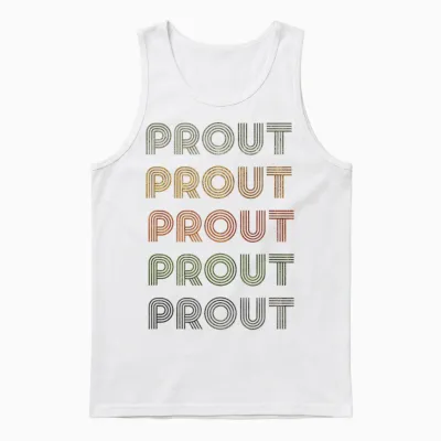 Love Heart Prout Tee Grunge Vintage Style Black Prout T-Shirt, Black, S Unisex Tank Top - White