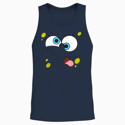 Sponge Bob - Squarepants Character Unisex Tank Top - Navy