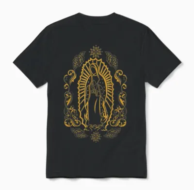 Virgen Santa María De Guadalupe Morenita Del Tepeyac Unisex T-Shirt - Black