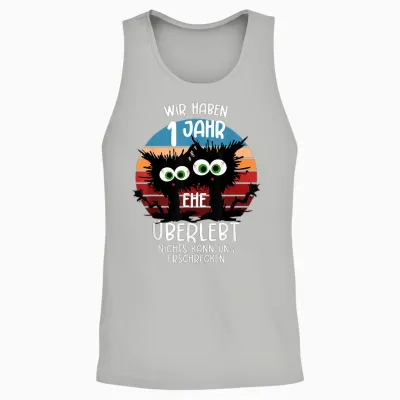Papierne Hochzeit Ehemann Papierhochzeit 1. Hochzeitstag Unisex Tank Top - Ash