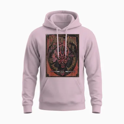 Star Wars Darth Maul Fear Tour Band Unisex Hoodie - Light Pink