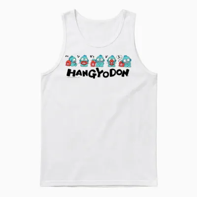 Sanrio Hangyodon and Friends Unisex Tank Top - White