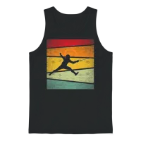 Fencing Retro Unisex Tank Top - Black – 1