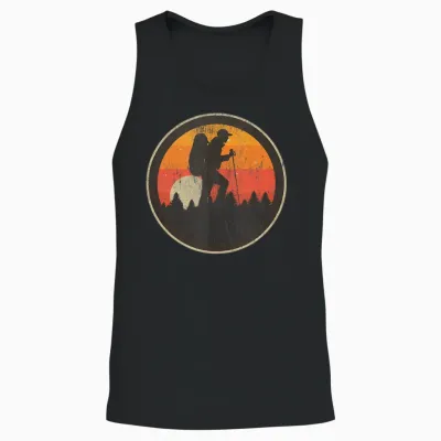 Camping Hiking Backpacking Outdoor Wilderness Unisex Tank Top - Black