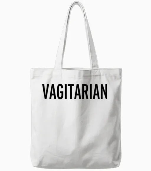 Funny Tote Bags in White