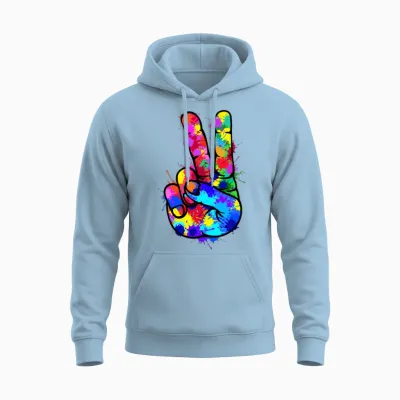 Cool Design Funny Unisex Hoodie - Light Blue