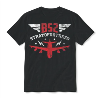 B52 B-52 Stratofortress Strategic Bomber Usa Gift Unisex T-Shirt - Black