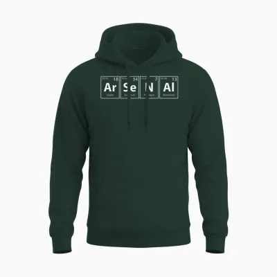 Arsenal (ar-Se-N-Al) Periodic Table Elements Unisex Hoodie - Forest