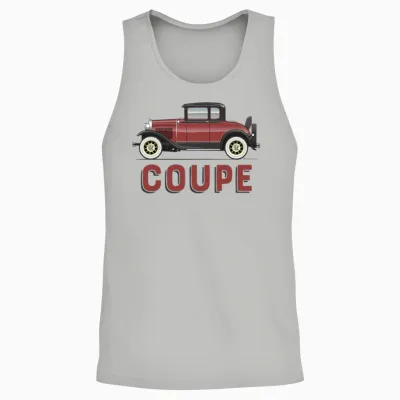 Coupe Maroon Unisex Tank Top - Ash