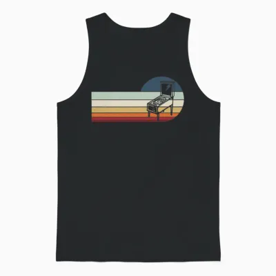 Retro Colorful Gaming Unisex Tank Top - Black