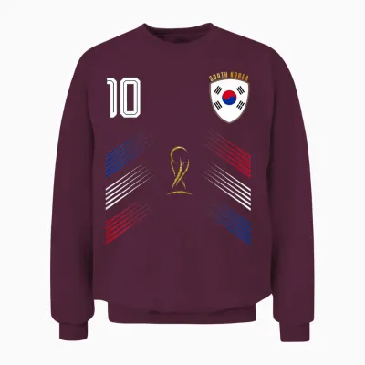 Drapeau Corée Du Sud Corée Du Sud Pride Lovers Retro Unisex Sweatshirt - Maroon