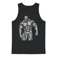 Ronnie Coleman Unisex Tank Top - Black – 1