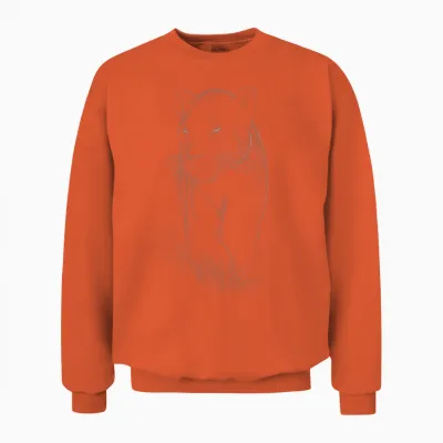 Kinder Panther Wild Black Cat Portrait Africa Animal Unisex Sweatshirt - Orange
