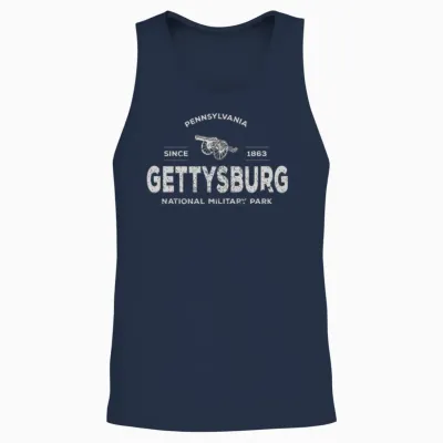 Gettysburg Park 1863 National Military Park Graphi Unisex Tank Top - Navy