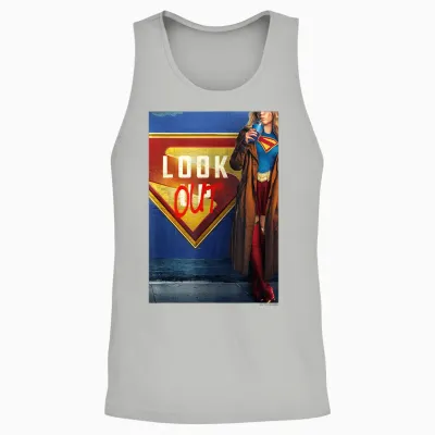 Supergirl 2026 Vertical Unisex Tank Top - Ash