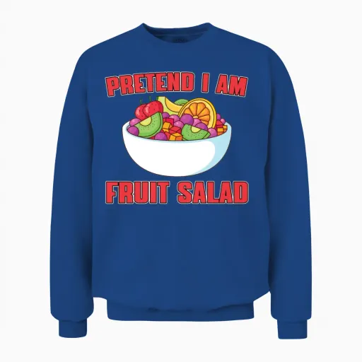 Funny Fruit Salad Lovers Outfit Unisex Sweatshirt in Royal