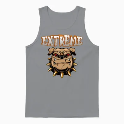 Extreme Bulldog. Unisex Tank Top - Sport Grey