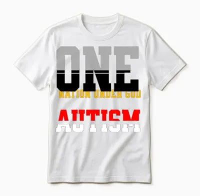 Patriotic Typographic Banner Unisex T-Shirt - White