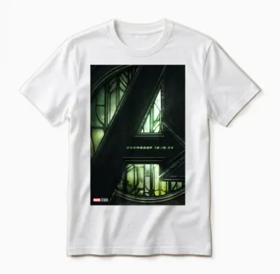 Marvel Avengers: Doomsday Movie Teaser Unisex T-Shirt - White