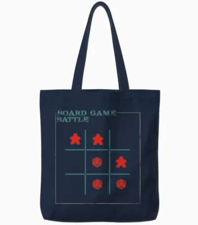 Board Game Battle Tote Bags - Navy