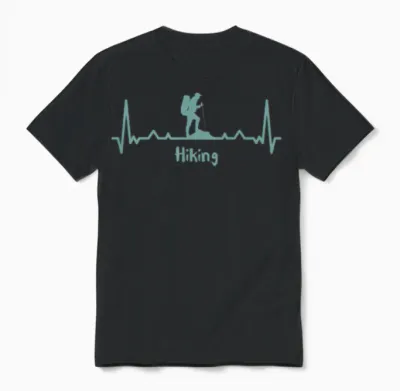 Hiking Unisex T-Shirt - Black