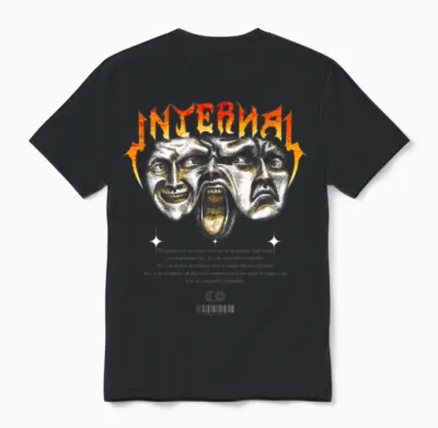 Internal Modern Streetwear Unisex T-Shirt - Black
