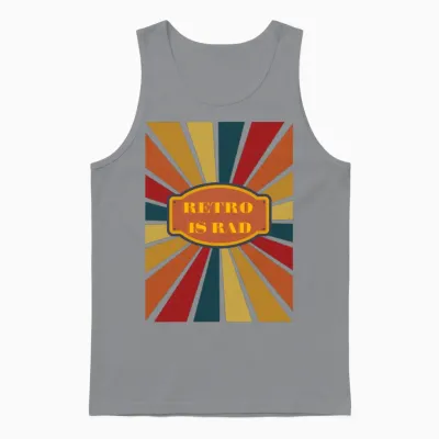 Retro Is Rad Unisex Tank Top - Sport Grey