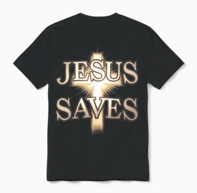 Jesus Religion God Faith Lord Bible Verses Christian Unisex T-Shirt - Black