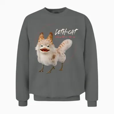 Star Wars Ahsoka Sabine's Loth-Cat Aurebesh Disney+ T-Shirt, Black Unisex Sweatshirt - Graphite Heather