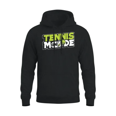 Tennis Mode on Professional Lover Player Trainer Unisex Hoodie - Black