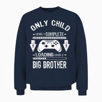 Kinderstufe Komplett Nur Big Brother Level Loading Unisex Sweatshirt - Navy
