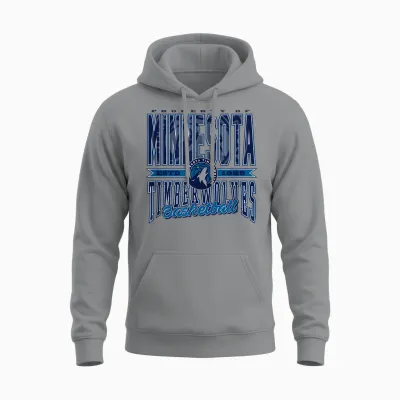 Nba Minnesota Timberwolves Nonstop-Action Unisex Hoodie - Sport Grey