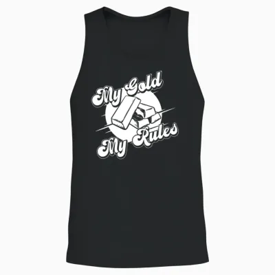 Gold Mining Unisex Tank Top - Black