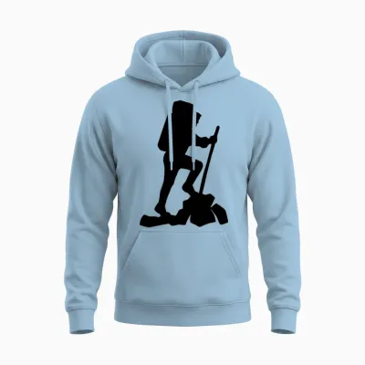 Hiking Unisex Hoodie - Light Blue