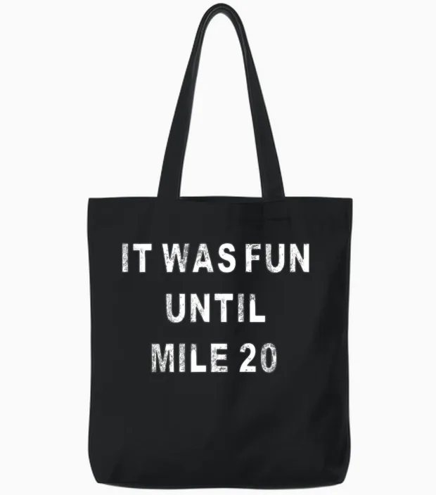 262 Marathon Finisher Funny Marathoner Running Tote Bags in Black