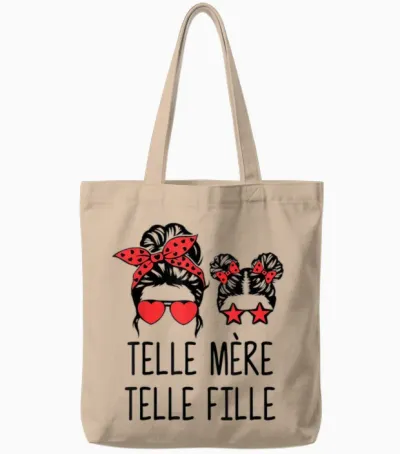 Telle Mère Telle Fille, Maman Bonne Fête Des Mères Tote Bags - Natural